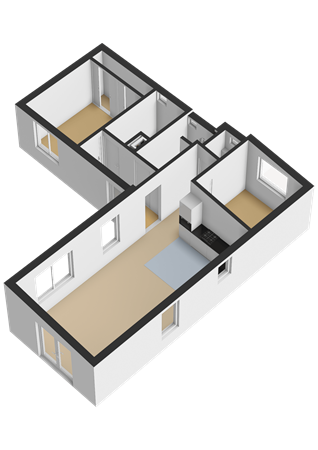 Floorplan - Woudweg 15-015, 3862 PN Nijkerk